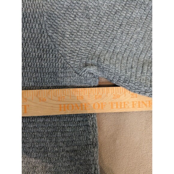 J Jill Women's Sweater Gray Small Knitted V-Neck Relaxed Tunic Pullover - Picture 7 of 12